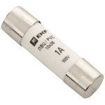 PVC 10x38, 1A, 500V, gG, Cylindrical fuse box