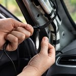 Изолента автомобильная флисовая для проводов, Vell, 25 мм х 15 м, черная {1396318}