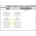 Колодки тормозные Volvo XC90 02- задние \ ANCHI AC0612C