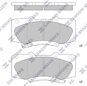 Колодки тормозные (Спереди) Toyota Hilux Pick Up 04- / Fortuner 04-20