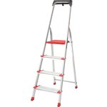 Stepladder, anodized sidewalls, 4 steps, PROFI AAA-07