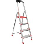 Stepladder, anodized sidewalls, 4 steps, PROFI AAA-07