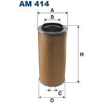 AM414, Фильтр воздушный, VW LT I 2.4/D/TD 01/79-06/96.DAF F1700/1900.MAN G.IVECO ...