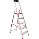 Stepladder, anodized sidewalls, 5 steps, PROFI AAA-05