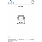 318202, Амортизатор зад.газ