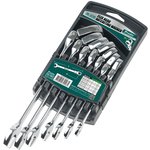 HW-5907M Pro'sKit Набор ключей гаечных (7шт., 8-19, изменяемый угол)