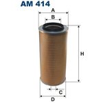 AM414, Фильтр воздушный, VW LT I 2.4/D/TD 01/79-06/96.DAF F1700/1900.MAN G.IVECO ...