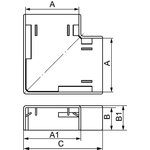 00407, Угол плоский Г-образный APM 22x10 In-liner