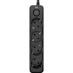 Сетевой фильтр AGNI 4/3м,черный(TP- FD4E-3m-black)