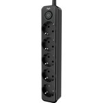 AGNI TP-FD5E-2m-black, Cетевой фильтр AGNI плоский TP-FD5E-2m-black ...