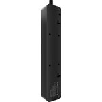 AGNI TP-FD5E-2m-black, Cетевой фильтр AGNI плоский TP-FD5E-2m-black ...