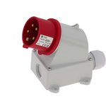 00-00032405, Вилка настенная 16A/400V/3P+N+E/IP44