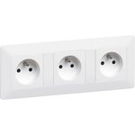 Механизм розетки 1-м СП Valena Life 16А IP20 250В 2К с лиц. панелью защ ...