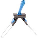 CD188-B, Держатель МОПа рамочный 80х10см 2 педали т.серый/синий CD188