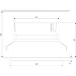 Recessed Spot LED Lamp 25026/LED 7W 4200K BK Black