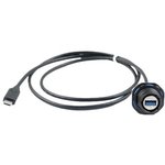 32241G-030,USB Cable, 24Pos/9Pos, Type C Plug to Type A Receptacle, 300 mm ...