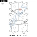 SN336P, Дисковые тормозные колодки ADVICS