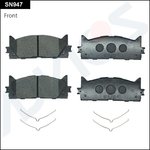 SN947, Дисковые тормозные колодки ADVICS (2 шт.);Дисковые тормозные колодки ADVICS