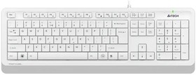 Фото 1/10 Клавиатура A4TECH Fstyler FK10, проводная, USB, мембранная, белый/серый [fk10 white]