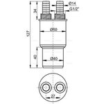 Заглушка для монтажа фильтров HT 40*50*G 1/2 AKS6 ALCADRAIN