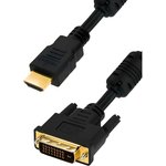 5bites APC-073-030 Кабель HDMI M / DVI M (24+1) double link, зол.разъемы ...