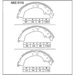 abs0116, Колодки торм. барабан. задние Toyota RAV4 I-II / Toyota Camry (V1 V2)