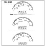 abs0120, Колодки торм. барабан. задние Toyota Corolla (E12 E16 E17-18) / Toyota ...