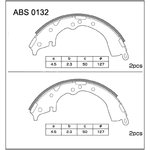 ABS0132, Колодки тормозные барабанные | зад |
