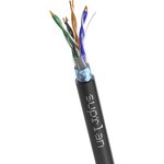 Кабель витая пара F/UTP кат.5E 4х2х24AWG solid Cu PE Outdoor Standard черн ...