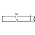 CM201201, Stud M12x1000