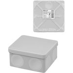 SQ1401-2513, Desoldering box, two-component, OP 100x100x50 mm, IP66, 8 in., grey