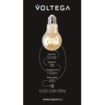 VG10-A60E27warm3W-F-LOVE, Лампочка филаментная цоколь E27 3W 2400К тип A60 LOVE