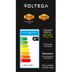 VG10-A60E27warm3W- F-PEACE, Лампочка филаментная цоколь E27 3W 2400К тип A60 PEACE