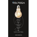 VG10-A60E27warm3W-F-NOTE, Лампочка филаментная цоколь E27 3W 2400К тип A60 NOTE