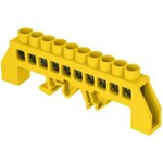 sn0-125-10-dpe, Шина 0 РЕ 8х12мм 10 отверстий латунь желтый нейлоновый корпус ...