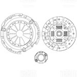 FR 2712, Сцепление в сборе для а/м Lifan X60 (15-)/Solano II (16-) 1.8i (220мм) ...