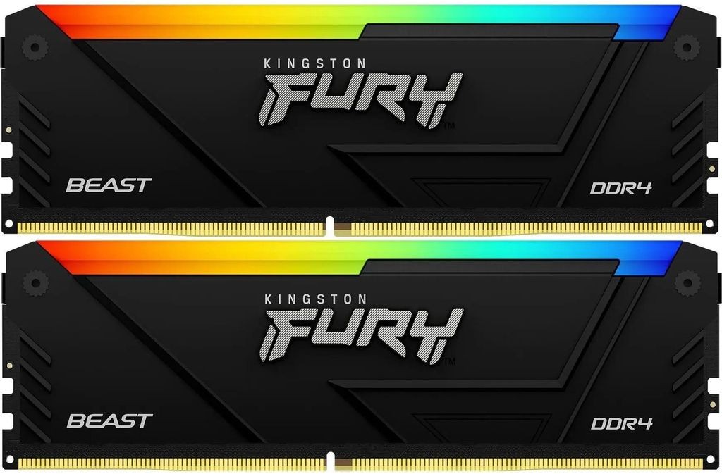 Модуль памяти Kingston FURY Beast RGB 64GB DDR4 3200 DIMM Gaming