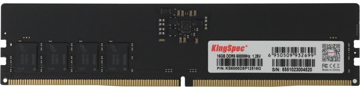Память DDR5 16GB 6000MHz Kingspec KS6000D5P12516G RTL PC5-48000