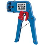 8PK-376FN Pro'sKit Клещи для обжима витой пары профессиональные (8P/6P/4P, 166мм)