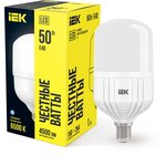 LLE-HP-50-230-65-E40, Лампа LED HP 50Вт 230В 6500К E40 IEK