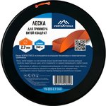 ЛЕСКА ДЛЯ ТРИММЕРА ВИТОЙ КВАДРАТ 2,7 мм VERTEX (БОБИНА 340 м) YK-222-2.7-340